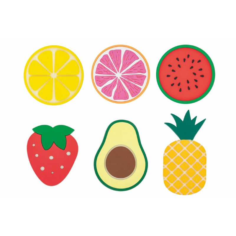 Set 6 Sottobicchieri   in PVC VdE Tivoli 1996 Frutta