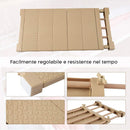 Mensola Estensibile per Armadi 35x45cm Scaffale Telescopico per Mobili Beige
