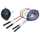 Set Badminton Gioco Outdoor per Adulti e Bambini 2 Racchette Volano e Custodia Colore Casuale
