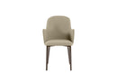 Set 4 Sedie Sophia 53,5x62,5x80 cm in Tessuto Easy-Clean Gambe in Metallo Bronzo Beige      
