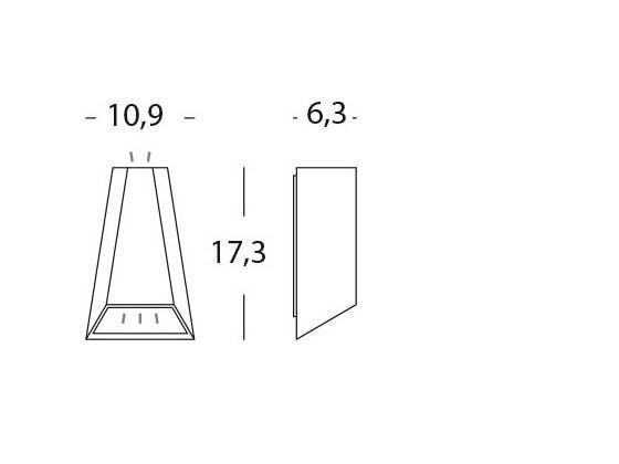 Applique da Esterno a LED 4W+4W 4000K Sovil Bianco