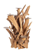 Candelabro con 7 Bracci Ø40x70 cm in Legno Izara Natural