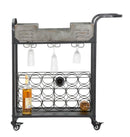 Carrello Industry Plus 81,5x35x86 cm in Ferro Nero e Grigio