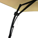 Ombrellone da Giardino Decentrato Ø3xh2,44 m in Acciaio Halloc Antracite