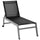 Gartenliege aus Textilene 169x65x102 cm UV-A Grau