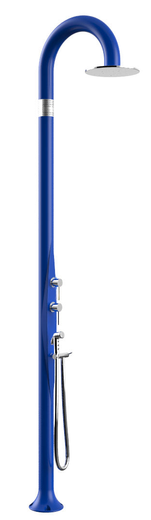 Doccia da Esterno Giardino Miscelatore Deviatore e Doccetta Mobile Arkema Funny Yin Blu sconto