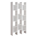 Libreria 15 Ripiani 96x24,8x192 cm in Legno MDF Bianco