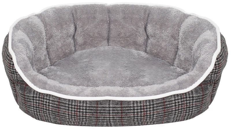 Cuccia per Cani e Gatti in Poliestere Scotland Grigio Chiaro Varie Misure