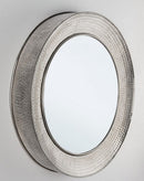 Specchio con Cornice Adara Nickel D80 in Metallo