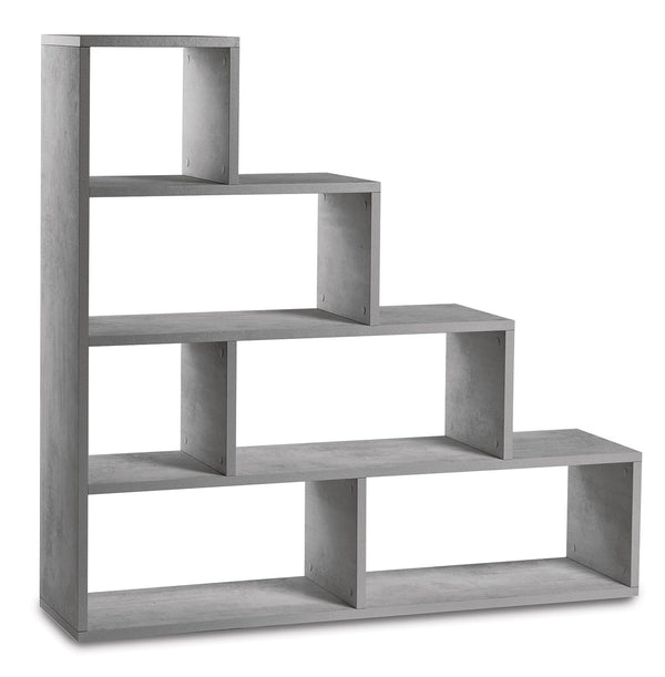 acquista Libreria a Scala 4 Ripiani 150x144x38 cm Cemento