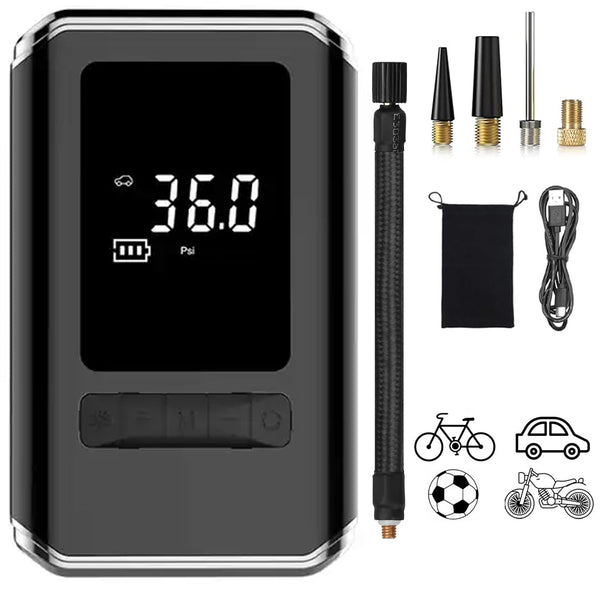online Compressore Portatile con Display Digitale Gonfiatore per Bici Auto Pneumatici