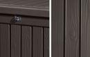 Baule Cassapanca da Esterno 155x64,4x72,4 cm in Resina Keter Rockwood Marrone