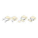 Set di Sagome Montaggio Frontalino Cassetto Vantage Q Plastica Grigia Acciaio e Tecnoplastica Emuca