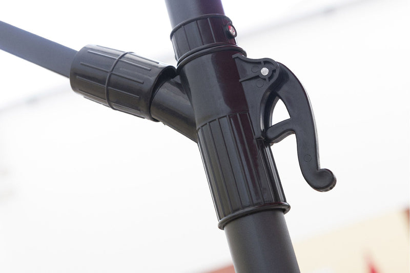 Ombrellone da Giardino Decentrato in Alluminio Ø3 mt Soriani Kios Lampara Rosso