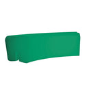 Panca da Esterno Seduta Modulare 120x50 cm in Resina Arkema Althea Verde Scuro