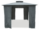 Gazebo da Giardino in Metallo 3x3m Soriani Sahara Grigio