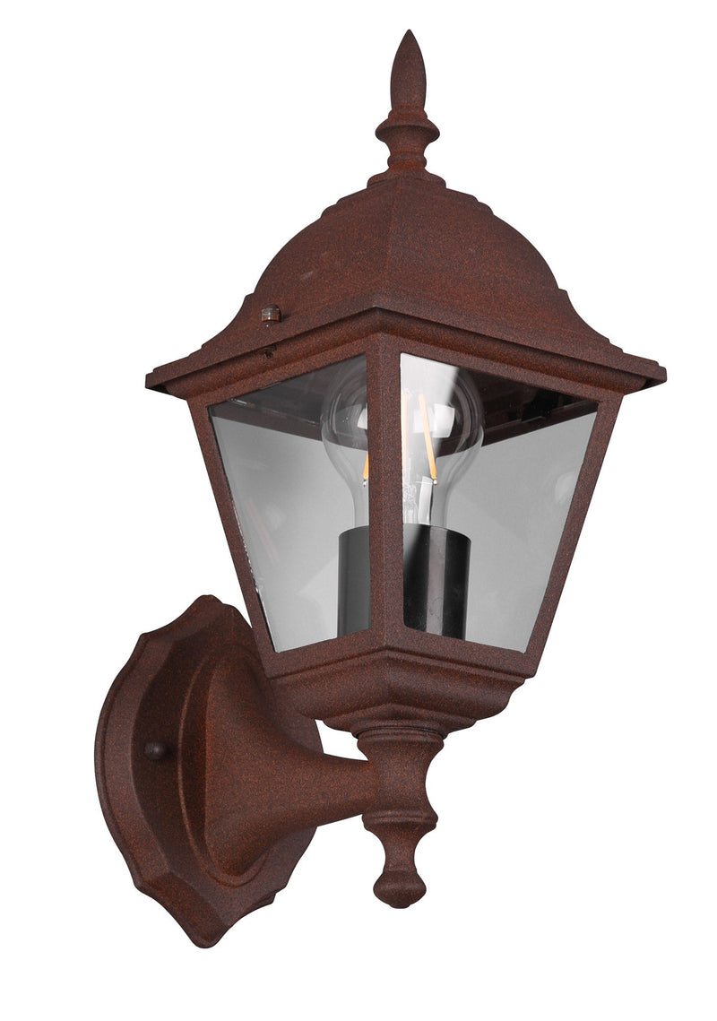 Applique da Esterno Attacco E27 in Alluminio Ruggine