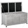 Gartenbank mit Stauraum 127 x 56 x 60 cm aus grauem Tannenholz