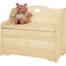 Cassapanca Baule in Legno Abete Grezzo 85x43x70cm Fumer Uno