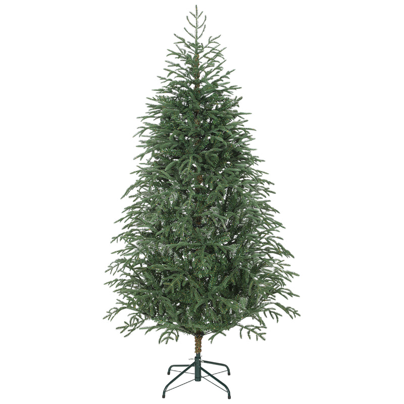 Albero di Natale Artificiale 180 cm 1814 Rami Realistici con Base in Metallo Verde      