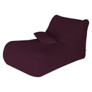 Lettino Chaise Lounge 120x70x65 cm con Cuscino in Poliestere Armonia Bordeaux