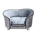Divano di Lusso per Animali Domestici grigio 69x49x38 cm 