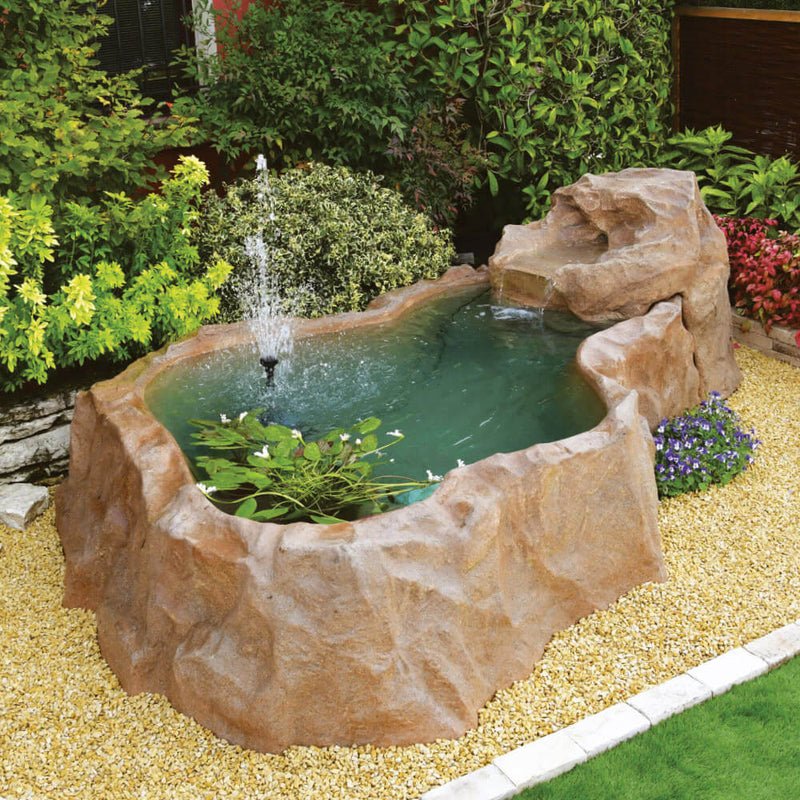 Laghetto Artificiale Roccia Fuori Terra 310x185x52 cm 900 Litri