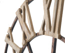 Orologio da Muro Plus Ø71,5x4 cm in Ferro e MDF Marrone