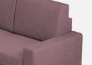 Divano Angolare 5 Posti 226x226x85 cm Sakar in Tessuto Prugna