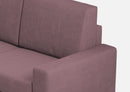 Divano Angolare 6 Posti 286x246x85 cm Sakar in Tessuto Prugna