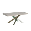 Tavolo Allungabile 200/460x90 cm Volantis Cashmere Gambe Multicolore 4/A      