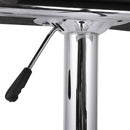 Sgabello con Braccioli Alzata a Gas e Seduta Girevole in Similpelle Vandi Nero