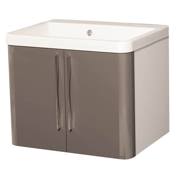 online Waschbeckenunterschrank 65,5 x 50,5 x 56 cm 2 Türen Montegrappa Novella Dipiù Anthrazit