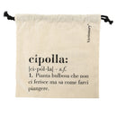 Sacchetto onion/cipolla 23,5x25 cm in Cotone VdE Tivoli 1996 