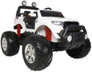 Macchina Elettrica per Bambini 2 posti Fuoristrada 24V con Licenza Ford Monster Truck 4x4 Bianca