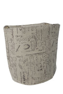 Cestone Home Bag Writings Ø40x45 cm Cotone