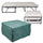 Kinderbett Hocker mit Klappmatratze 78 x 78 x 47 cm Avalli Contract Hellblau