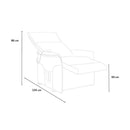 Poltrona Alzapersona Elettrica 1 Motore 73x94x103 cm in Tessuto Beige
