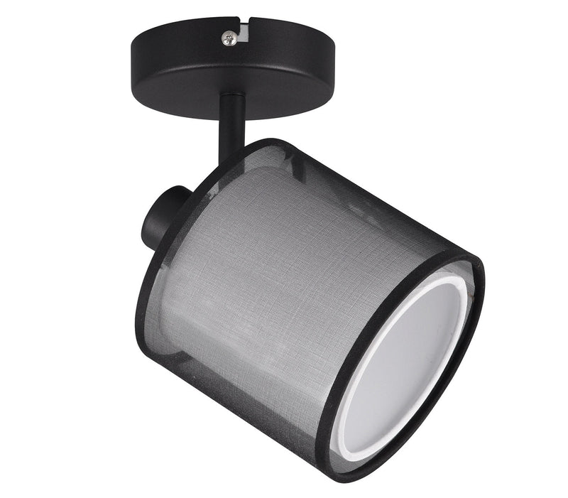 Faretto da Interno Attacco E14 in Metallo Nero Opaco