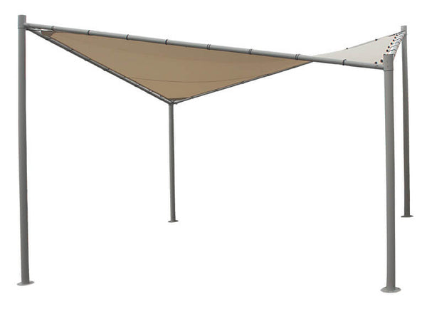 4 x 4 m Schmetterlingspavillon aus Aluminium mit weißem Kraus Otto Polyestertuch sconto