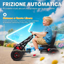 Go Kart a Pedali per Bambini 3-6 Anni 50 kg Portata con Portabicchieri e Ruote in EVA Antiscivolo Rosso      