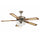 Deckenventilator mit 5 Flügeln und 3 Lampen Ø130cm 3 Geschwindigkeiten Kooper Windy