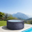 Vasca Idromassaggio Piscina Spa Semirigida Oasi 4 Adulti 2 Bambini 1000 L 184x184x73 cm in PVC Grigio 