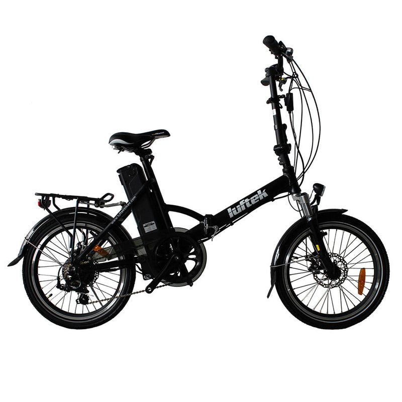 Bicicletta Elettrica Pieghevole a Pedalata Assistita 20" 250W 10Ah Luftek 112 Nera