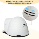 Cuccia per Cani Taglia Piccola 68,2x80x53 cm in Polipropilene Bianco