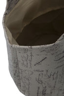 Cestone Home Bag Writings Ø40x45 cm Cotone
