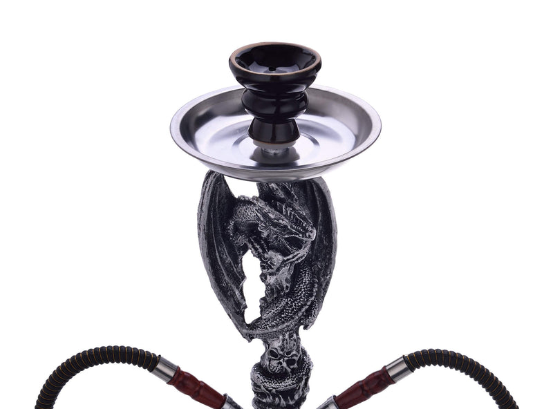 Narghilè 2 Tubi H45 cm con Pinza Carbone