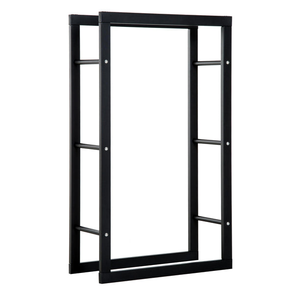 Holzschuppen Holzschuppen aus Eisen 60 x 25 x 100 cm Indoor Max 100 kg Schwarz acquista