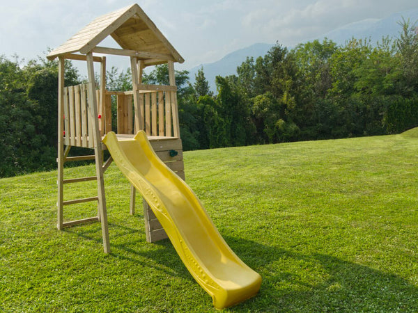 Scivolo Torretta da Esterno 110x280x270h cm in Legno Kikka prezzo