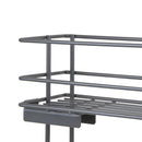 Portabottiglie Laterale Estraibile Titane con Chiusura Soft M 200 Grigio Antracite Acciaio Emuca